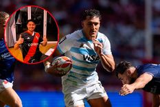 Isgró, fanático de River, y un claro intento de trasladar su pasión. Foto: archivo