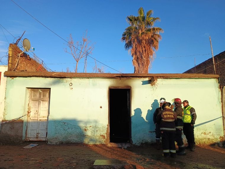 Incendio en una casa de Las Heras