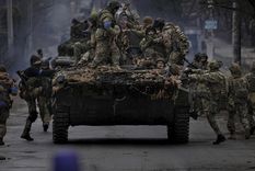 tropas de Ucrania Las fuerzas de Ucrania atacaron a las rusas en Limán. Foto: Efe.