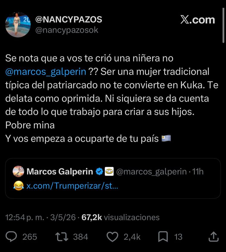 Las críticas se extendieron por la red social.