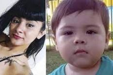 La sospechosa y el nene fallecido.