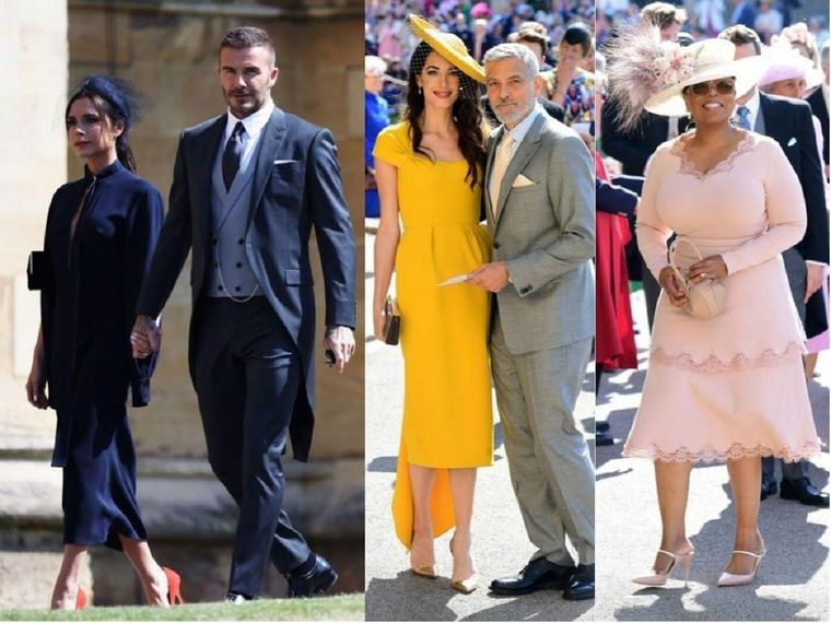 Famosos en la boda de los duques de Sussex. Foto: Revista Estilo