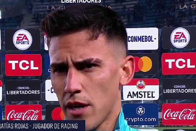 Rojas habló tras despedirse de Racing con gol y victoria Foto: Fox Sports