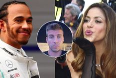 Lewis Hamilton y Shakira, unidos por Gerard Piqué.