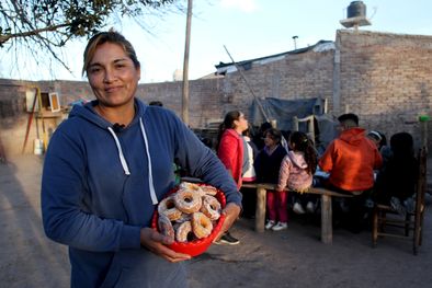 MDZol | Cecilia Giménez (40) vive en el Barrio Juan Martín Giménez de Luján. Foto: Maximiliano Ríos/MDZ