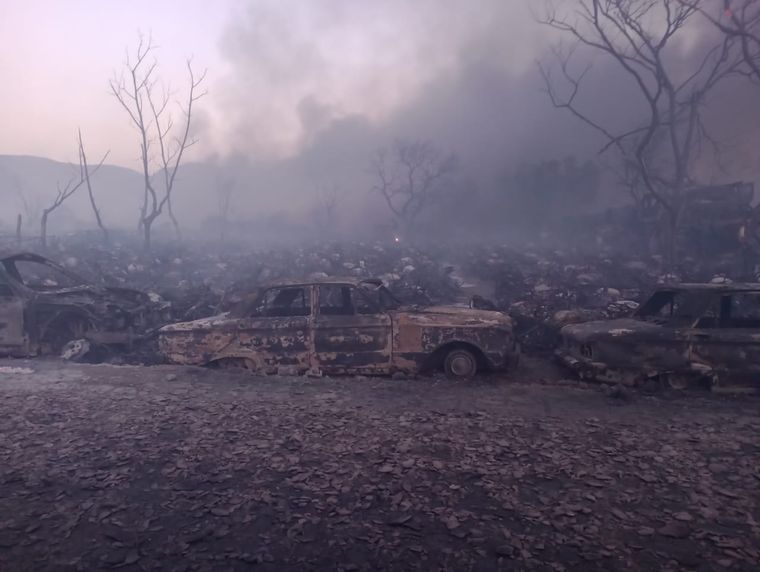 Así quedó la playa de San Agustín este sábado Foto: Seguridad