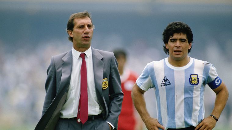 Bilardo y Maradona en pleno Mundial. FIFA Foto: FIFA Bilardo y Maradona en pleno Mundial. FIFA Foto: FIFA