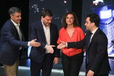 Los cuatro candidatos se enfrentan este miércoles en el debate obligatorio de CABA Foto: Noticias Argentinas