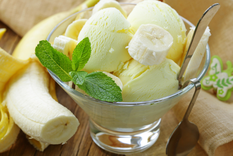 Este sabroso helado de banana, es una verdadera dulzura natural Foto: Shutterstock