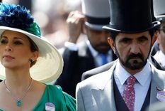 Foto: REUTERS. El jeque Mohammed Bin Rashid Al-Maktoum y su ex esposa, la princesa Haya Bint Al-Hussain.