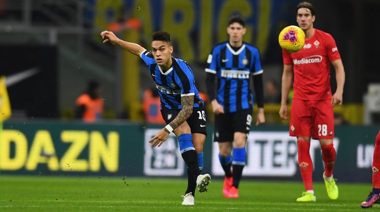 Lautaro participó en el primer gol Neroazzurro. Inter de Milán Foto: Inter de Milán