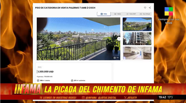 María Eugenia Suárez puso en venta su departamento. Foto: captura de video/ América TV. María Eugenia Suárez puso en venta su departamento. Foto: captura de video/ América TV.