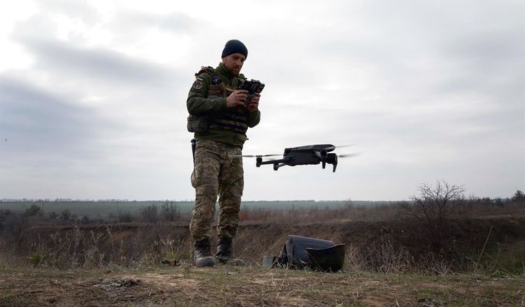 Ucrania produce sus propios drones. Foto: Dpa.