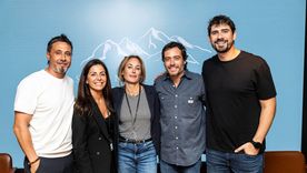 Organizadores y enólogos presente en la capital española. Gentileza.