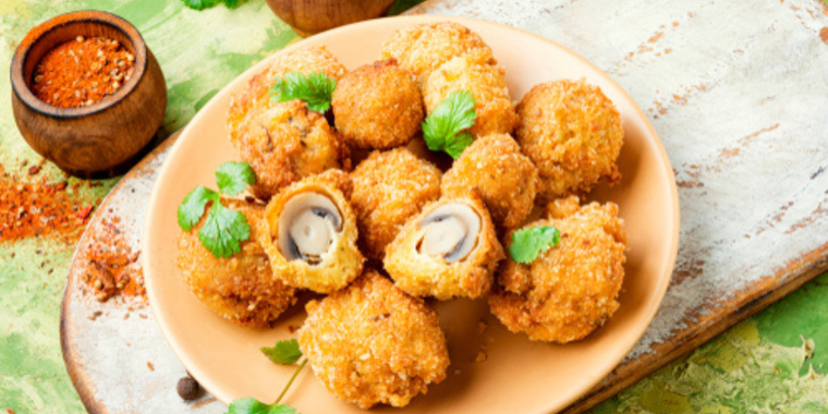 Champiñones apanados Foto: Shutterstock