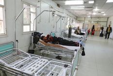 La sala de emergencias de un hospital en Sanaa, Yemen, 29 de marzo de 2020.