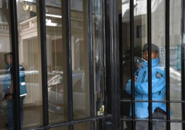 La Policía, en el lugar del hecho, tras la muerte Foto: Télam