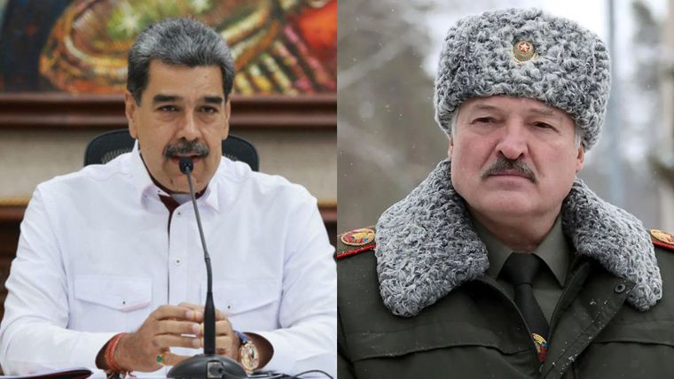 Nicolás Maduro y Alexandr Lukashenko.