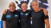 Mario Olguín, Daniel Carreras y Daniel Suárez, veteranos de Malvinas que viajarán a las islas. / Milagros Lostes - MDZ Mario Olguín, Daniel Carreras y Daniel Suárez, veteranos de Malvinas que viajarán a las islas. / Milagros Lostes - MDZ