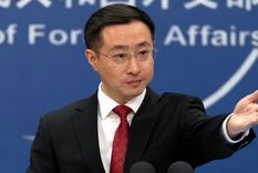 Lin Jian, portavoz de China, dejó en claro que Japón piensa violar leyes internacionales. Foto Efe