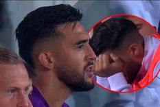 Desconsolado: Nico González salió lesionado y encendió las alarmas de la Selección argentina.