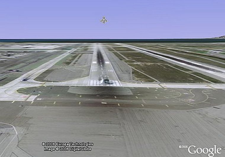 Así se ve el Google Flight Simulator. Foto: web