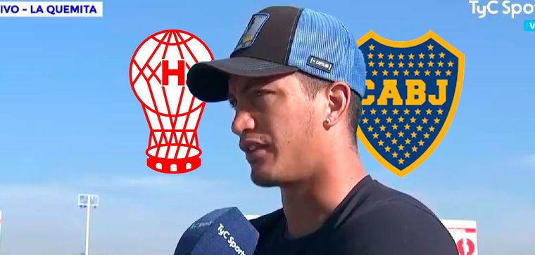 Merolla habló sobre la conflictiva situación que se vive en Huracán por los rumores de su salida a Boca. Foto: TyC Sports