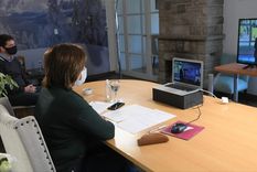 Arabela Carreras, gobernadora de Río Negro. Foto: Arabela Carreras en Twitter.