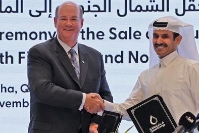 MDZol | El acuerdo para llevar el gas de Qatar a Alemania fue anunciado por el ministro de energía qatarí y el jefe de ConocoPhillips, que participa de la operación. Foto: AFP