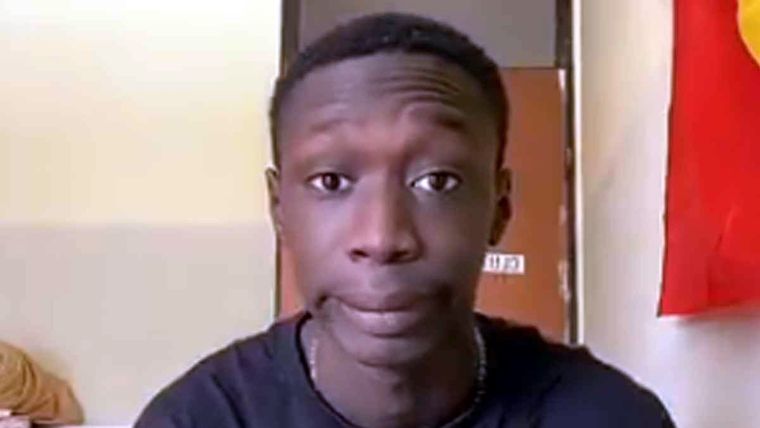 Khabane Lame y su habitual rostro. Foto: Rcn.