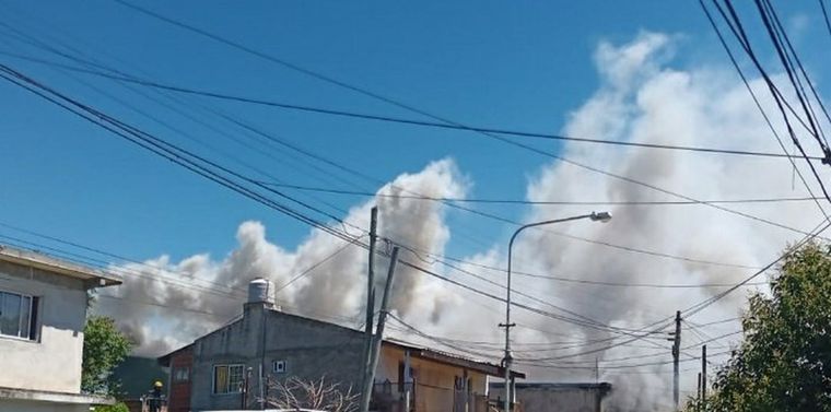 La nube tóxica obligó a evacuar a los vecinos de la zona