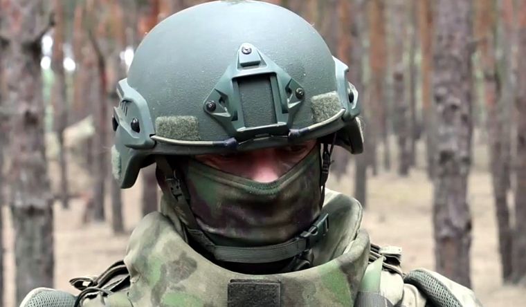 Un militar ruso en Ucrania. Foto: Dpa.