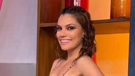 Tábata Jalil deslumbró con un coqueto minivestido negro.