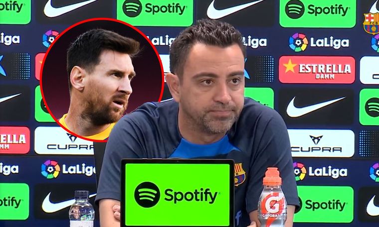 Xavi se refirió a las negociaciones por la vuelta de Messi al Barcelona.