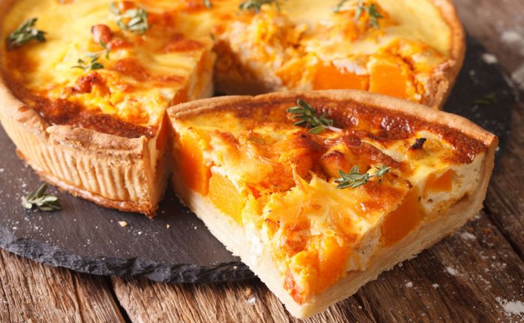Quiche de calabaza Una receta simple y rápida para sorprender a todos Foto: Shutterstock