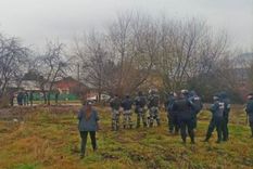 La Policía impidió la toma de un predio en El Bolsón, Río Negro. Foto: Gentileza