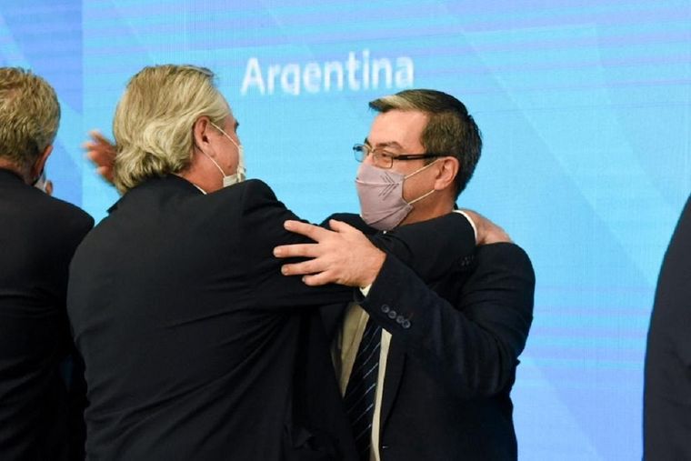 Alberto Fernández y Germán Martínez