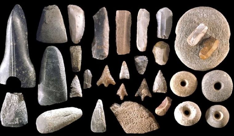 Herramientas de piedra usadas en la prehistoria. Foto: LaboratorioLithicCasting.