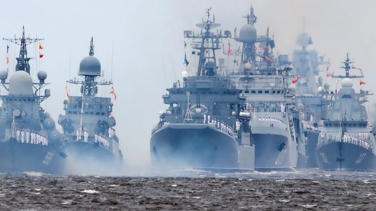 La flota rusa sufrió ataques en el Mar Negro. Foto: Tass.