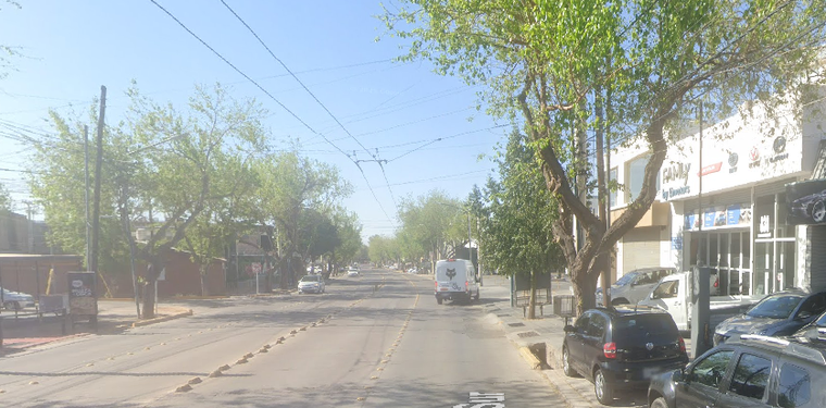 Zona de Godoy Cruz donde ocurrió el robo.