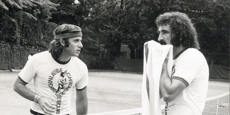 Guillermo Vilas e Ion Tiriac. Foto: El Gráfico