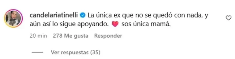 El posteo de Cande Tinelli que encendió más el conflicto. El posteo de Cande Tinelli que encendió más el conflicto.