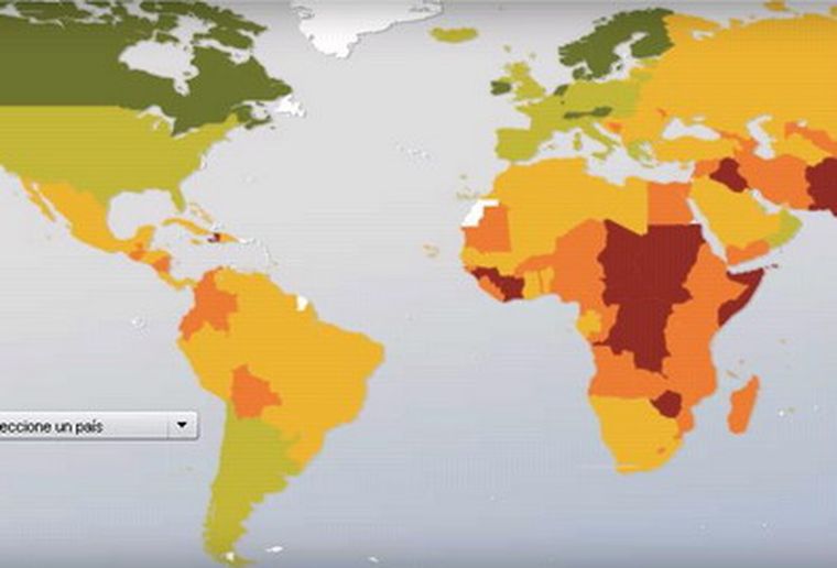 El mapa de los estados fallidos. Foto: Foreign Policy
