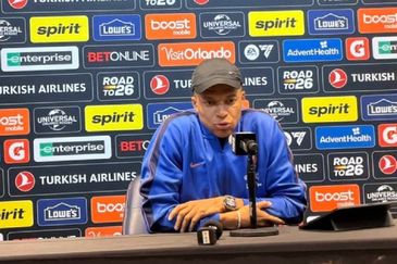 El delantero francés habló en conferencia de prensa. El delantero francés habló en conferencia de prensa.