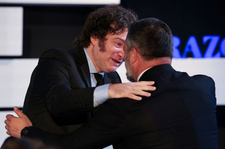 Javier Milei en el auditorio de La Razón Foto: Noticias Argentinas