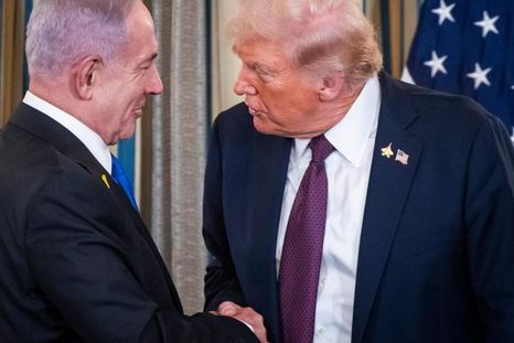 El plan de paz de Trump se hizo público en una visita del primer ministro israelí, Benjamín Netanyahu, a la Casa Blanca.