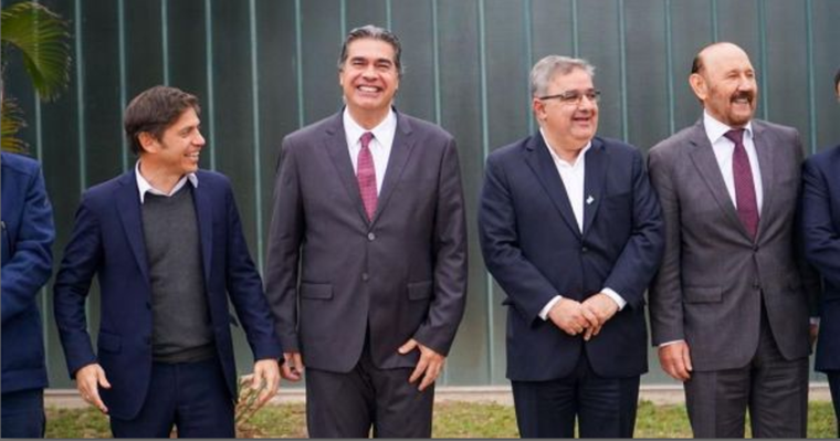 Axel Kicillof, Jorge Capitanich, Raúl Jalil y Gildo Insfrán Foto: Archivo