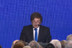 Javier Milei en el Teatro Colón por el aniversario de la DAIA.&nbsp;