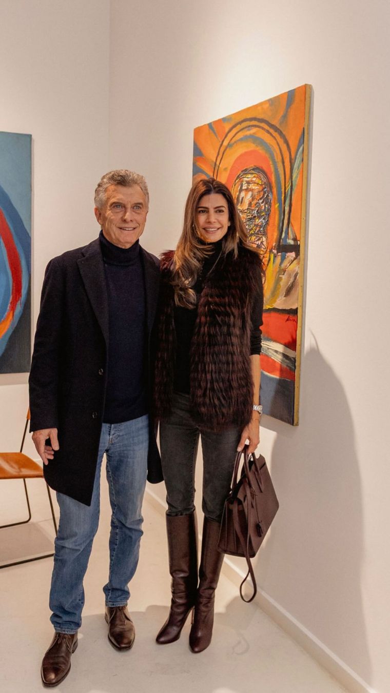 La imagen que Julianna compartió en sus redes sociales junto al ex presidente Macri. La imagen que Julianna compartió en sus redes sociales junto al ex presidente Macri.