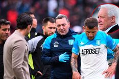 Blanco, presidente de Racing, se refirió a la lesión de Vecchio. Blanco, presidente de Racing, se refirió a la lesión de Vecchio.